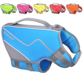 Colete salva-vidas para cães VIVAGLORY Sports Style Neoprene Blue XL