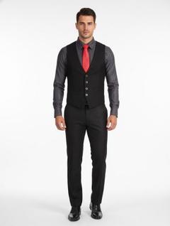 Colete Social Masculino Slim Preto Alta Qualidade Para O Dia A Dia No Trabalho Escritório 