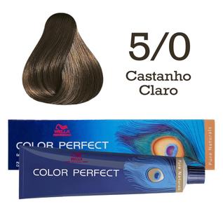 Coloração 5/0 Castanho Claro Color Perfect  Wella Professionals