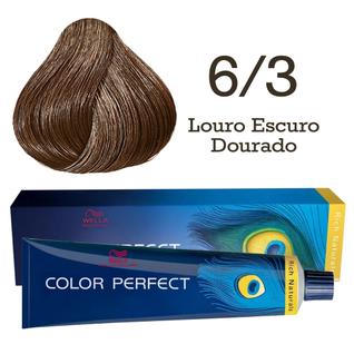 Coloração Color Perfect 6.3 Louro Escuro Dourado  Wella