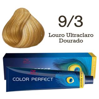 Coloração Color Perfect 9.3 Louro Ultraclaro Dourado  Wella