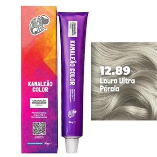 Coloração Permanente Loiro Ultra Pérola 12.89 - Kamaleão Color