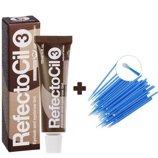 Coloração Tintura Refectocil Castanho Natural Marrom 3.0 de Sobrancelhas e Cilios