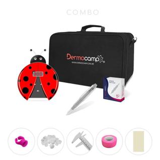 Combo Dermografo Digital Joaninha Sharp 300 Pro Para Micropigmentação Sobrancelhas Lábios