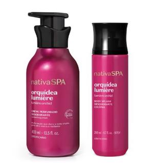 Combo Nativa SPA Orquidea Lumière: Creme Perfumado Desodorante 400ml + Body Splash 200ml