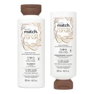 Combo O Boticário Shampoo 300ml, Condicionador 300ml Ciência Das Curvas Cachos Crespos Mat
