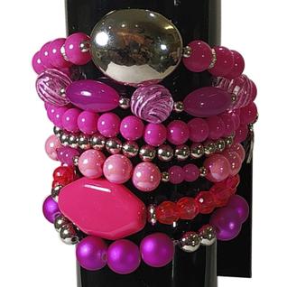 Combo Pulseira Feminina Mix Conjunto Kit Várias Cores Tornozeleira verão - pls_1_001 - 8 c