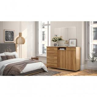 Cômoda Max 2020 2 Portas C- Gaveteiro Suporte P- Cabide Calçados E Maquiagem - Freijo