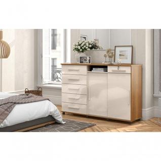 Cômoda Max 2020 2 Portas C- Gaveteiro Suporte P- Cabide Calçados E Maquiagem - Freijo-off 