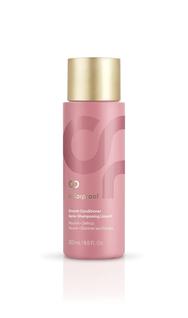 Condicionador à prova de cor, liso, 50 ml para cabelos crespos tratados