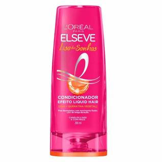 Condicionador Efeito Liquid Hair Elseve 400ml Cabelos Lisos e com Frizz