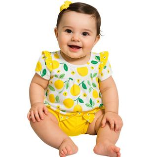 Conjunto Bebê Menina Blusa e Shorts Kyly