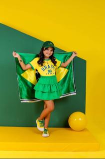 Conjunto Copa do Mundo Brasil Verde