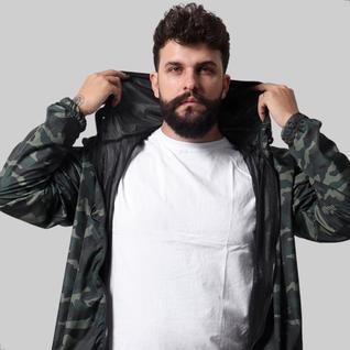 Conjunto Corta Vento Impermeável e Calça Tactel Masculina Jaqueta Com Tela Caminhada Acade