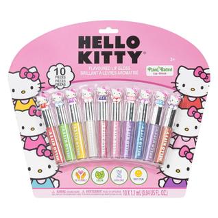Conjunto de Brilho Labial Hello Kitty Townley Girl - 10 Peças (3+ Anos)
