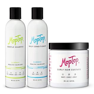 Conjunto de cuidados com o cabelo MopTop Curly Hair Routine Shampoo Condicionador