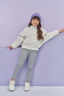 Conjunto de Jaqueta em Pelo e Legging-INFANTI