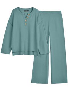 Conjunto de Lounge LILLUSORY Feminino - Suéter de Duas Peças