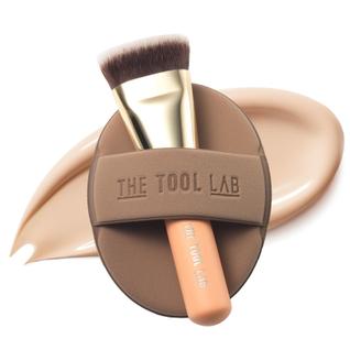 Conjunto de maquiagem THE TOOL LAB All Day Fitting Duo com pincel e esponja