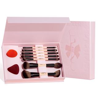 Conjunto de pincéis de maquiagem Jessup T506 com esponja de maquiagem 7 unidades