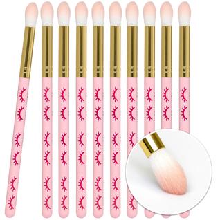 Conjunto de pincéis de xampu para cílios CURACORO Eyelash Cleansing Pink x10