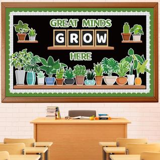 Conjunto de quadros de avisos Glicholi Summer Potted Plant Greenery