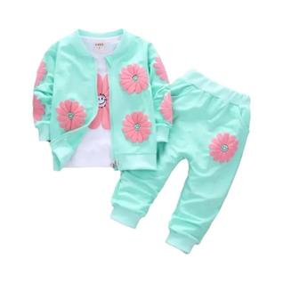 Conjunto de Roupas Infantil de Algodão para Meninas (0-4 anos) - Primavera/Outono 2023