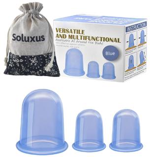 Conjunto de terapia com ventosas Soluxus Anticelulite com sucção a vácuo