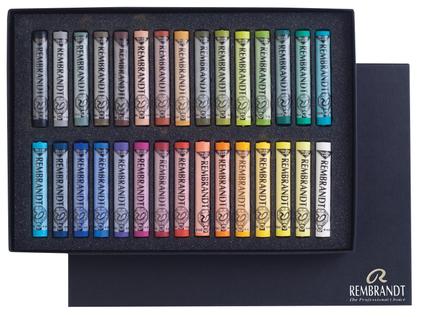 Conjunto de tons pastéis macios Rembrandt, 30 peças de materiais de arte