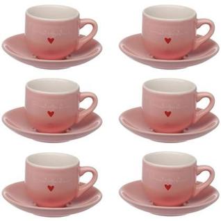 Conjunto de Xícaras de Café Lamour RS 90ml 6 Peças Elegância e Praticidade