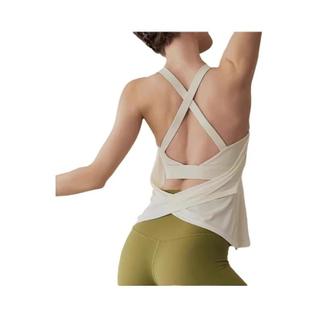 Conjunto De Yoga Sexy Sem Mangas Para Mulheres Com Almofada No Peito, Top De Sutiã Esporti