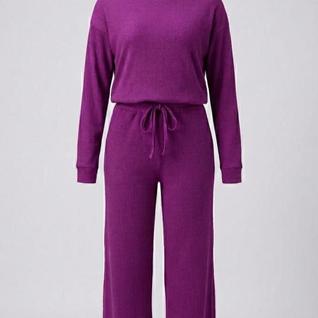 Conjunto Feminino Calça e Blusa Inverno Lanzinha Pantalona