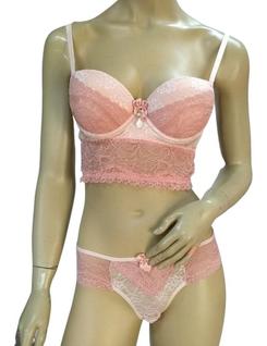Conjunto Feminino De Lingerie Sutiã E Calcinha Rendado 2317