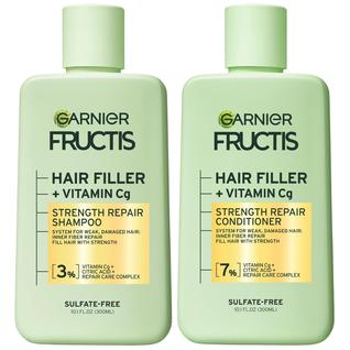 Conjunto Garnier Fructis Hair Filler - Reparação e Força para o Cabelo