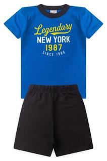 Conjunto Infantil Masculino Verão com Camiseta e Shorts