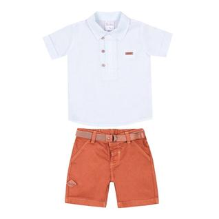 Conjunto Luxo Menino Camisa Bermuda C/ Cinto Paraiso 15440