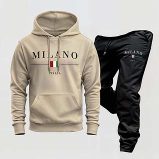 Conjunto Moletom Blusa Frio Calça Milano Italy Abrigo Inverno