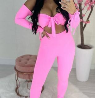 Conjunto rosa neon