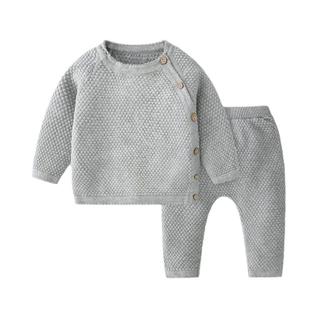 Conjuntos De Roupas De Algodão Para Bebês, Tops E Calças Para Meninos E Meninas Recém-Nasc