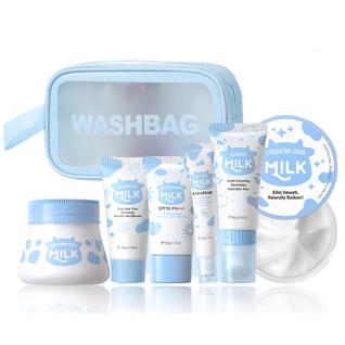 Conjuntos e kits de cuidados com a pele Milk, conjuntos de presentes de beleza para menina
