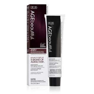 Cor de cabelo AGE beautiful Liqui Creme 4NRV Vermelho Neutro Escuro Violeta Marrom