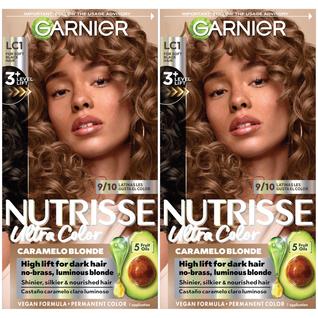 Cor de cabelo permanente Garnier Nutrisse LC1 Caramelo Blonde
