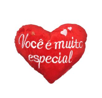 Coração de Pelúcia Para Dia das Mães ou Dia dos Namorados Cor: Você é muito Especial
