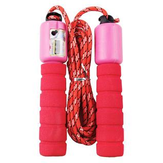 Corda de Pular com Contador de Giros Exercício Funcional Academia Fitness Rosa