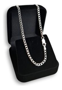 Corrente De Prata 925 Masculina Legítima 3mm Italiana Grumet