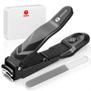 Cortador de unhas ROOOG Anti-Splash com coletor profissional