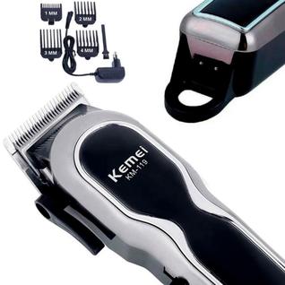 Cortador Kemei Para Cabelo Com Corte De Precisão