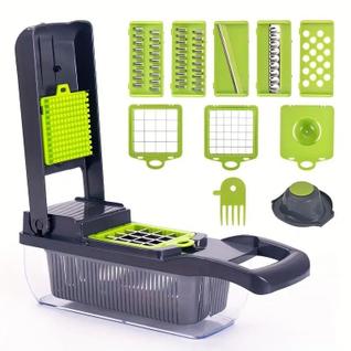 Cortador Multifuncional Fatiador De Verduras/frutas/legumes cor:16 PÇS - R Fquantidade:2pc