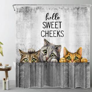 Cortina de chuveiro LB Hello Sweet Cheeks Farmhouse 180x180cm