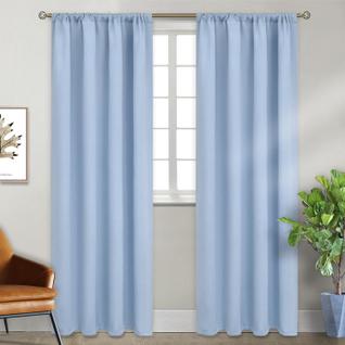 Cortinas BGment Denim Blue 213x213cm com isolamento térmico x2